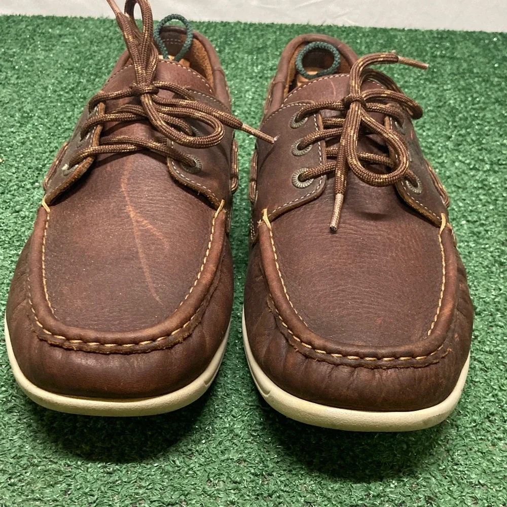 SAS Brown Boat Shoes men’s size 12 wide (OKPM-12-025)